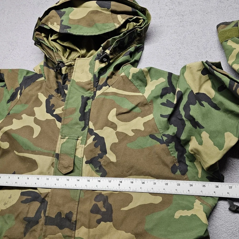 US Military ECWCS Gen 1 Woodland Camo Gore-Tex Cold Weather Parka Jacket Medium